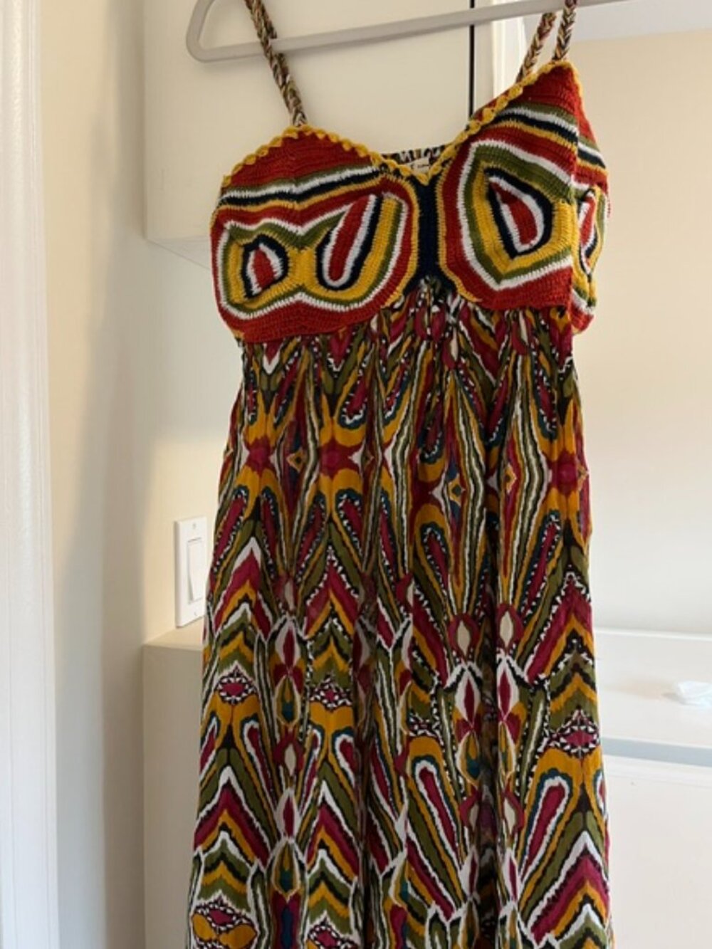 SMF bohemian print summer dress.